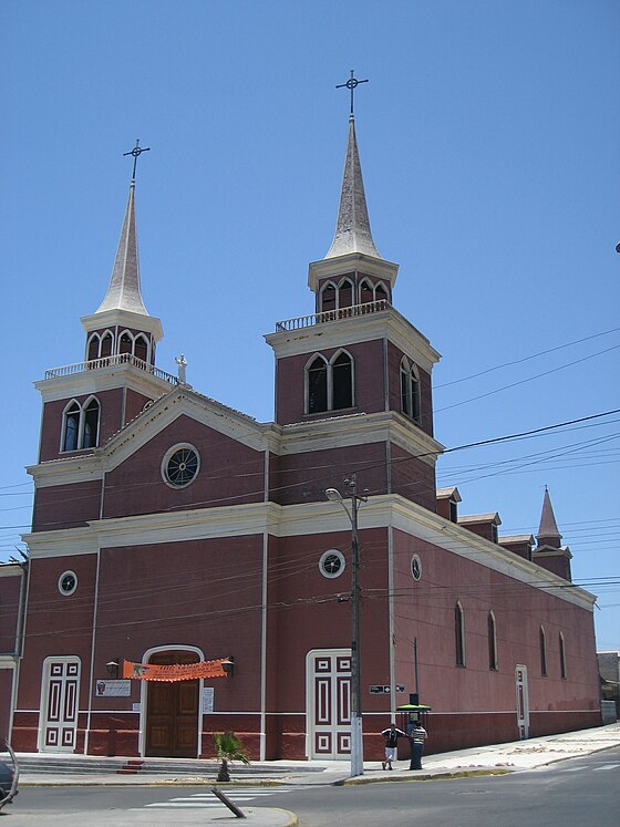 Iquique St. Antonio Church Destroyed by Return Fire